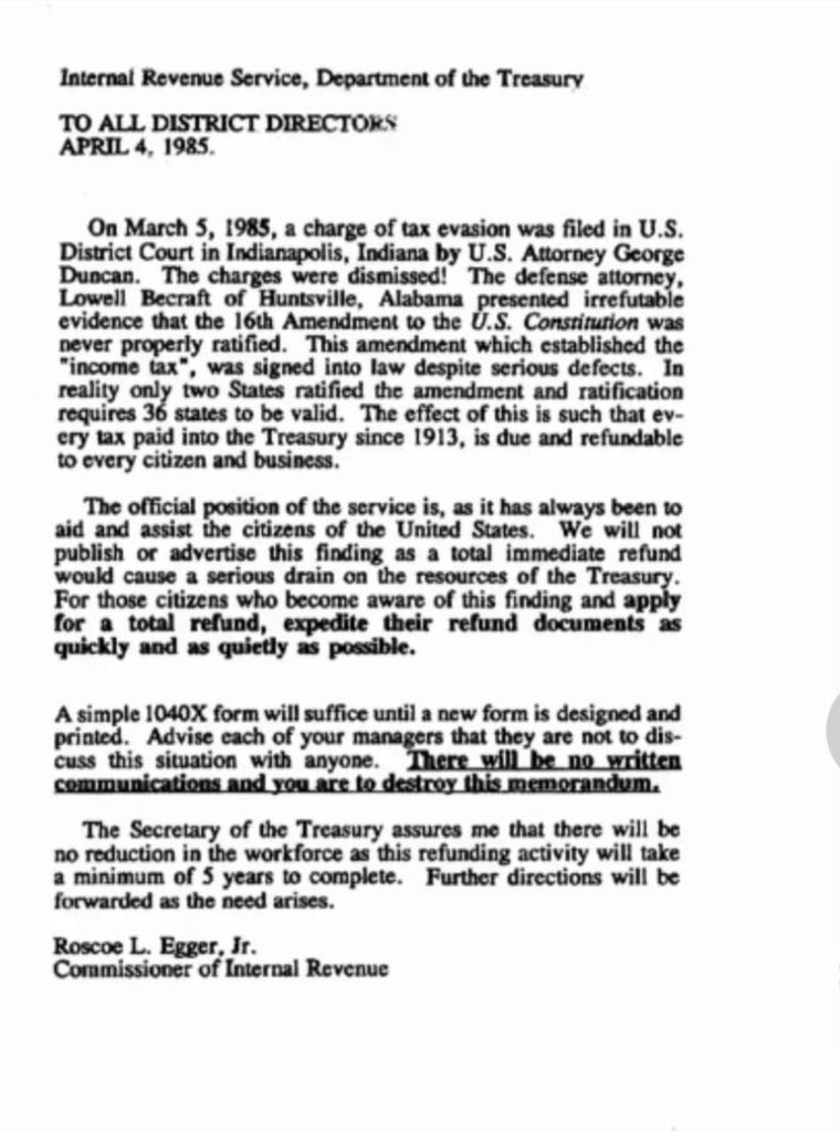 ReunionOp's tweet photo. @david_shane @Geiger_Capital #IRSisaSCAM #SixteenthAmendmentNeverPassed
#UNITEDSTATESvLONG #FileForm1040X4FullRefund

🤥🤡🖤🤡🤥

Sauce:
https://t.co/ZvFlPjxOCz
https://t.co/8mF1JnklUy 👇🏻👇🏻👇🏻 https://t.co/XAIfbDrqxQ