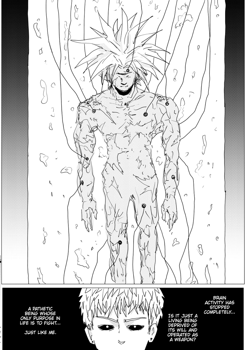 Dr_Genus's tweet photo. As we know, boros returned in the webcomic, that's mean boros will return in manga as well. If you guys know there was a thinking to give boros 4th form (4th form sketch by murata) but it was cancelled. What if we see that 4th form when boros comeback in the manga? #OnePunchMan https://t.co/ZVCFl0TuWP