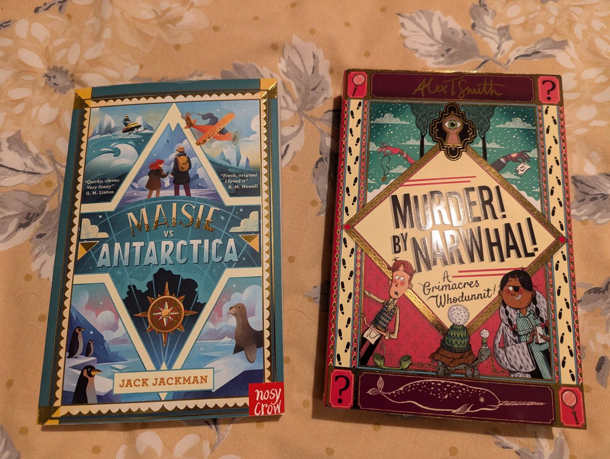 Could not resist two new books this weekend 📚 but which one first? Alex T Smith or @jackjackman_ both look amazing 🤩 #ReadMoreBooks #readerscommunity #readersoftwitter #primaryeducation
#readingforpleasure