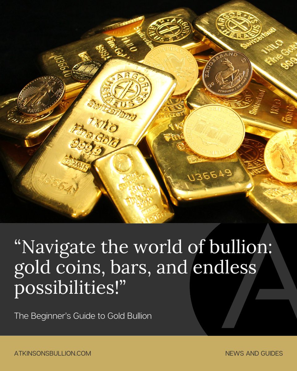 atkinsonbullion's tweet image. New to gold? Our Beginner’s Guide to Gold Bullion covers everything you need to know before taking the plunge. #GoldInvesting #PreciousMetals #BeginnersGuide i.mtrbio.com/yhulmamzyu
