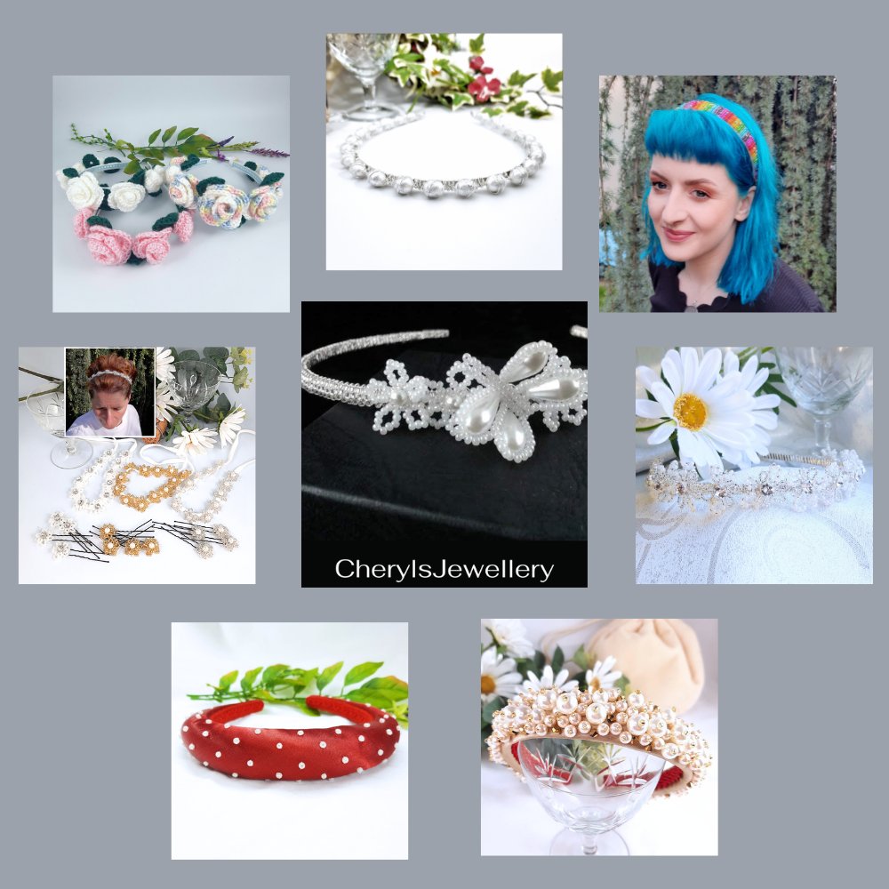 Good evening #shopindie It's been a week of headbands. Wear them casually, for special occasions, as bridal jewellery or give as a gift, there's something for all. The details are in my profile under media! #MHHSBD