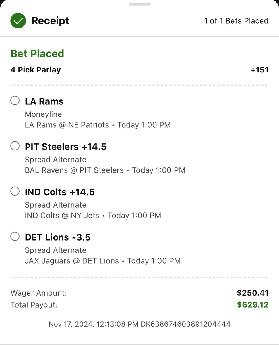 Johnny2Locks's tweet image. Let’s start Sunday right 🫡 #GamblingCommunity #sports #sundayfootball