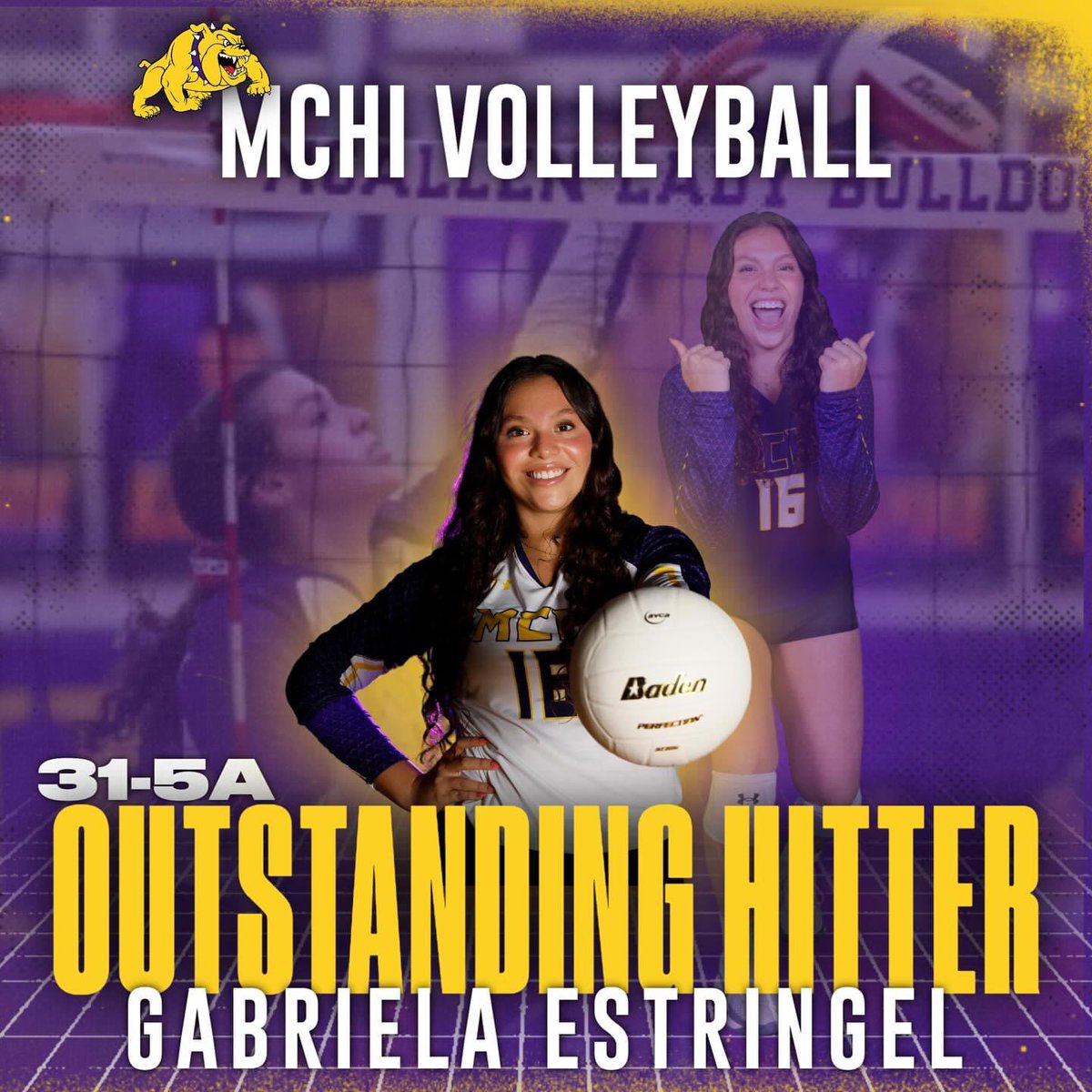 I am so grateful to recognized as hitter of the year!! Grateful to my coaches and teammates!! #mchibulldogsvolleyball #mcallenfiercenational17u