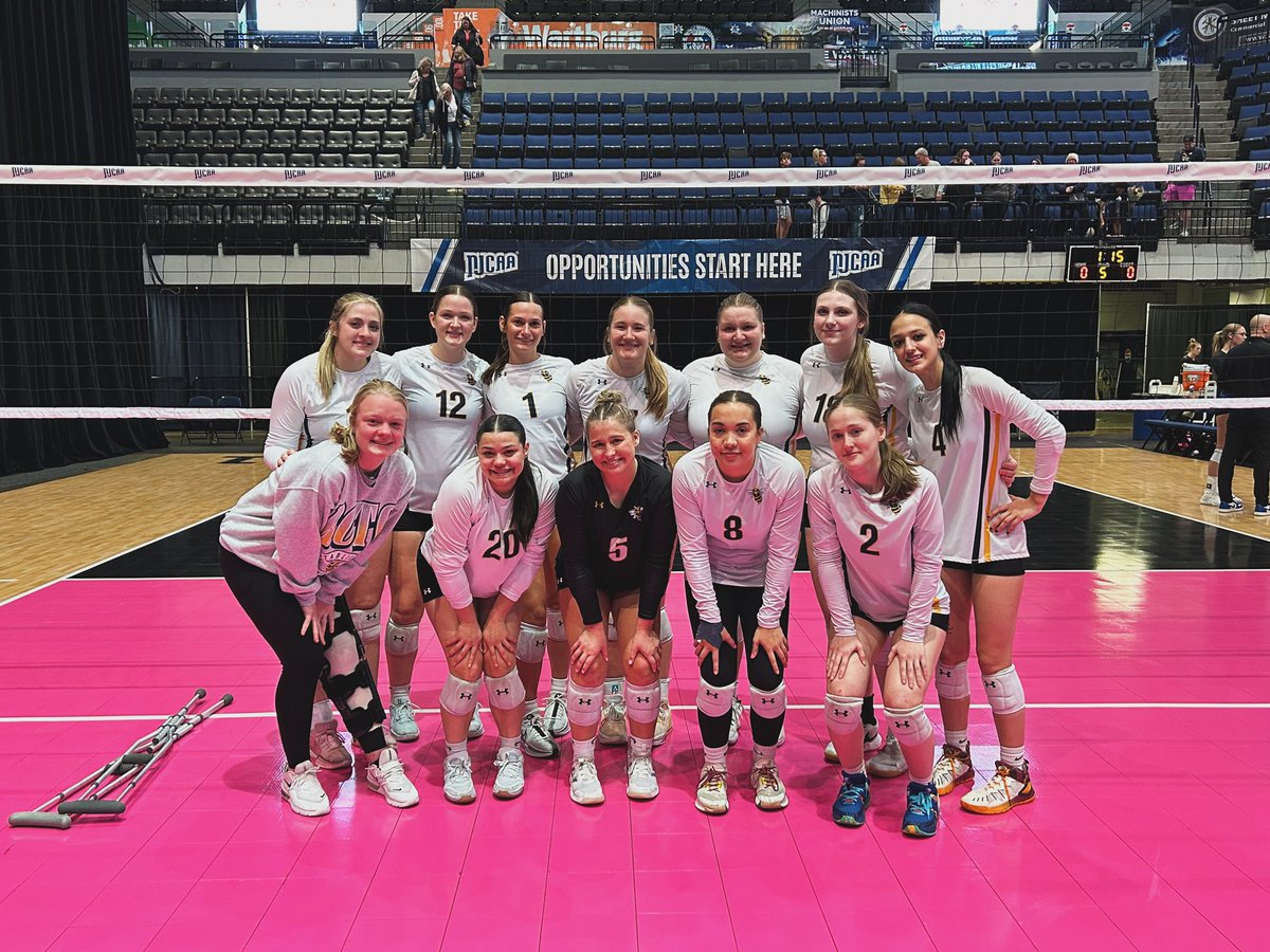 Yesterday our season ended at the National Tournament in Cedar Rapids, IA. We came in as the #13 seed, and left in the #10 spot. We are so proud!  💛💙🐝🏐