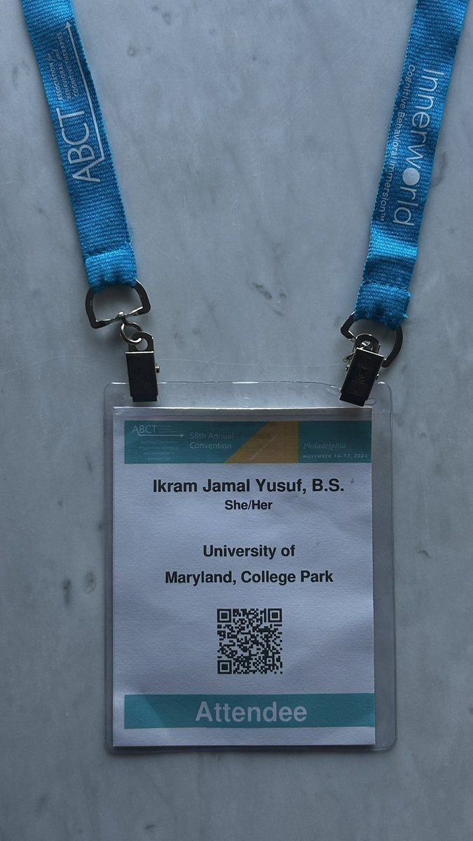 Akram Yusuf 🇵🇸🍉 (@akramy_clinpsy) on Twitter photo I had a great time attending my first <a href="/ABCTNOW/">Association for Behavioral and Cognitive Therapies</a> conference! Thank you <a href="/PeterPhalen/">Peter Phalen</a> for mentoring my latest poster on your RCT study for DBT treatment in psychosis patient populations🎉
I also attended my first conference with my mentor <a href="/JCCAP_Editor/">Andres De Los Reyes, Ph.D.</a> 🎉 Excited for more to come! I had a great time attending my first <a href="/ABCTNOW/">Association for Behavioral and Cognitive Therapies</a> conference! Thank you <a href="/PeterPhalen/">Peter Phalen</a> for mentoring my latest poster on your RCT study for DBT treatment in psychosis patient populations🎉
I also attended my first conference with my mentor <a href="/JCCAP_Editor/">Andres De Los Reyes, Ph.D.</a> 🎉 Excited for more to come!