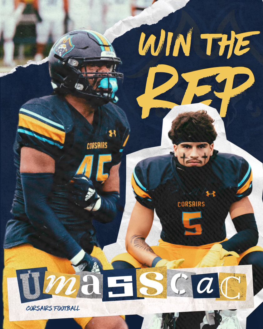 CorsairFootball's tweet photo. MASCAC? 
More like the “UMASS-CAC”!

2022, 2023, 2024 Champs🏆🏆🏆

#ThreePeat
#WinTheRep🏴‍☠️ https://t.co/fbubYY6P9H