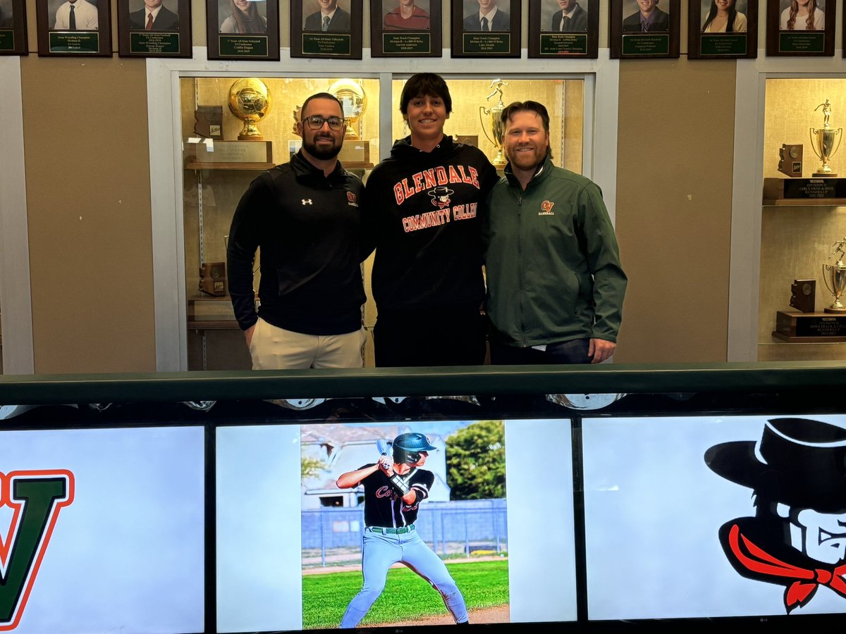 Big shoutout to <a href="/CameronHubble/">Cameron Hubble</a> for his signing to Glendale CC! Cam’s our first guy off the board &amp; he deserves every bit of it! Hard worker, great teammate, and most importantly a high quality kid! Excited for you to find success at the next level!
#TheCampoWay #CVFamily