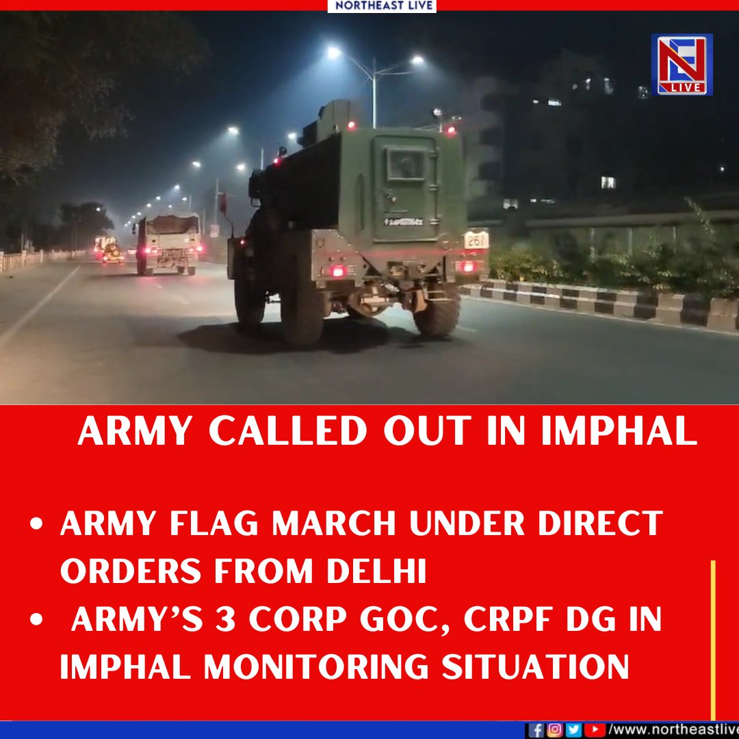 DrLamtinthangHk's tweet photo. Army called out, Army Flag March under direct order from New Delhi only when the residences of the people running the Govt are under attack by irate mobs. So many innocent lives and properties couldn't have been saved, and violence could have been contained had @HMOIndia taken prompt action in the initial stage. 

@BJP4India only cares for Power & their Chair, not the people.

@rashtrapatibhvn @INCIndia @savedemocracyI @adgpi @Spearcorps @official_dgar @crpfindia @NIA_India @the_hindu @thewire_in @htTweets @News9Tweets @IndiaToday @DeccanHerald