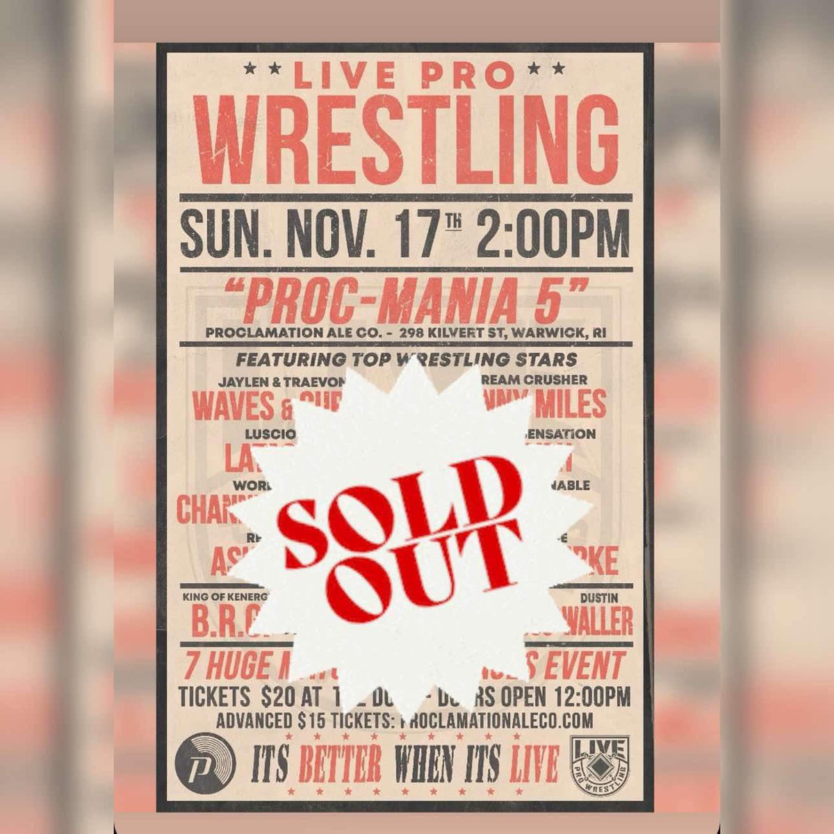 IAMMORTAR's tweet photo. Merch is set up, Venue is sold out , got paid , now let’s have a BANGER!!
#prowrestling #indywrestling #indywrestler #livepro #brewery #iwtv #mortar #mortarrules #wwe #aew #tnawrestling #wrestling #wrestler https://t.co/iPVwsreiXJ