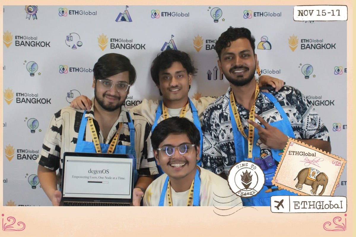 well, amongst everything else, Our Team from <a href="/cipher_lnmiit/">Cipher LNMIIT</a> won <a href="/ETHGlobal/">ETHGlobal</a> Bangkok!

seems like an incredible party is otw 👀