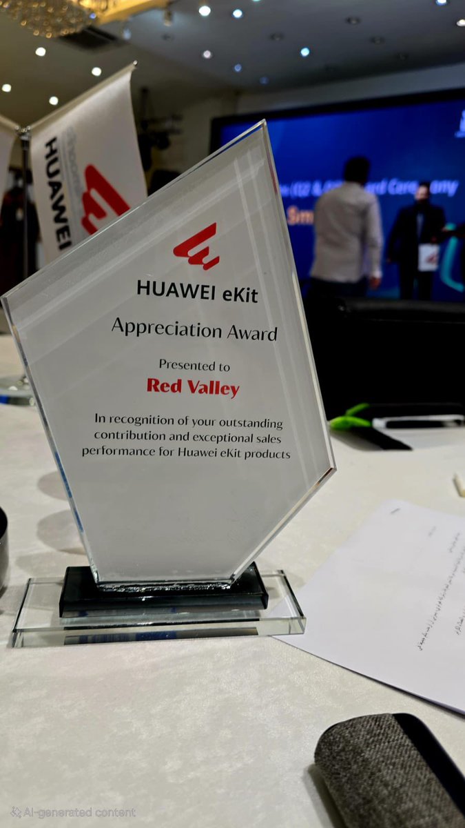 RedValleyKRD's tweet photo. Proud to share our accomplishments at Red Valley!

We’ve been recognized as Huawei’s Authorized Elite Distribution Partner in Iraq and received the Top Sales (Q2 &amp; Q3) Award, along with an Appreciation Award for exceptional performance with Huawei eKit products.

#HuaweiPartner https://t.co/1WRPEOpzaf