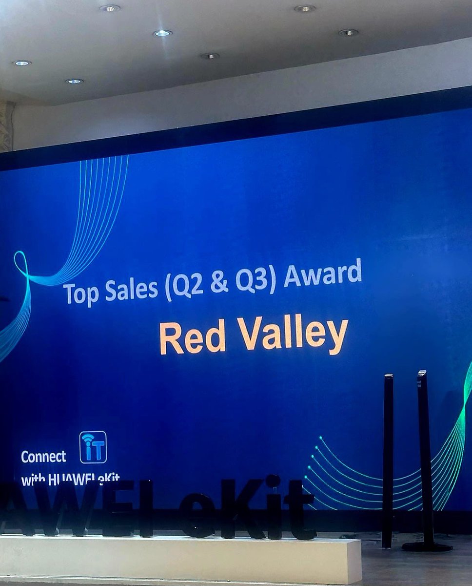 RedValleyKRD's tweet photo. Proud to share our accomplishments at Red Valley!

We’ve been recognized as Huawei’s Authorized Elite Distribution Partner in Iraq and received the Top Sales (Q2 &amp; Q3) Award, along with an Appreciation Award for exceptional performance with Huawei eKit products.

#HuaweiPartner https://t.co/1WRPEOpzaf