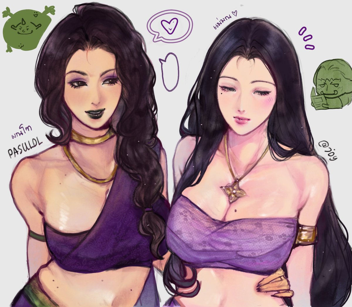 ismejoys's tweet photo. มณโฑ พาสุ &amp; แม่มณ ของจ๋อย สีม่วงนี่ดีจริง ๆ เลยนะ หื่ม https://t.co/ypag3EJBwp