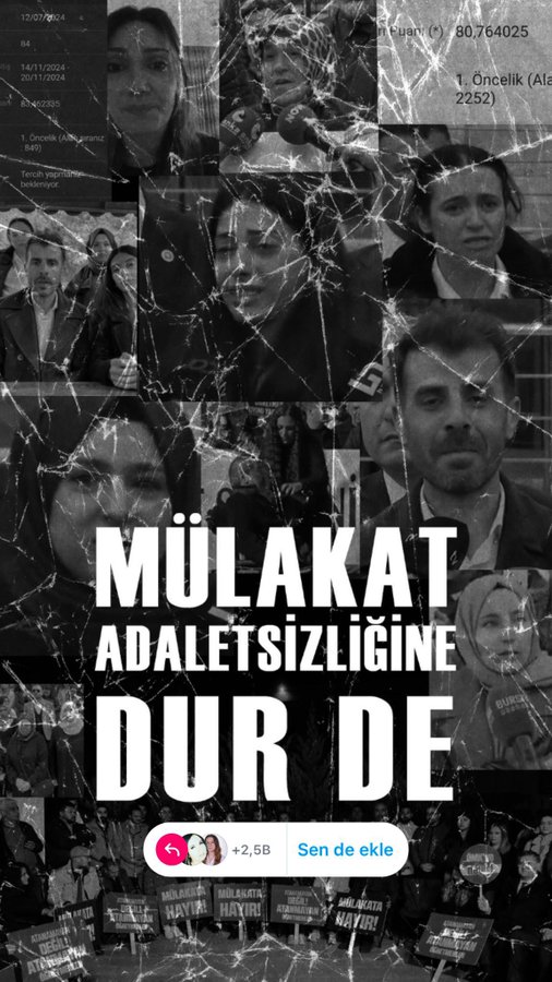 #AdaletiçinEkYerleştirme