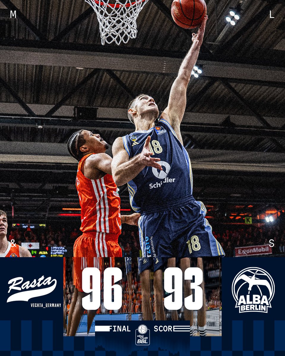 Drittes Spiel der Woche, drittes intensives Duell. Nach einem starken Start gegen <a href="/RastaVechta/">Rasta Vechta</a> kämpfen wir uns mit den letzten Energiereserven durch die Crunchtime. Trotz viel Wille und Kampfgeist geht zu wenig von der Dreierlinie – der Sieg bleibt in Vechta.

📸 Christian Becker