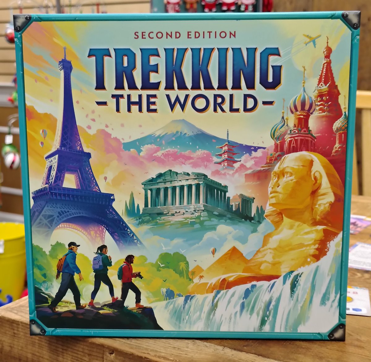 drewstees's tweet image. 🎲 Stop by Toys on the Square in Hummelstown for a demo of Trekking the World, running today until 5pm! 🎲  This fun family-weight strategy game features beautiful artwork and has me dreaming of travelling across the globe!🧳🥾🌎

@GamesUnderdog
@toysonthesquare
@DexEnvoy