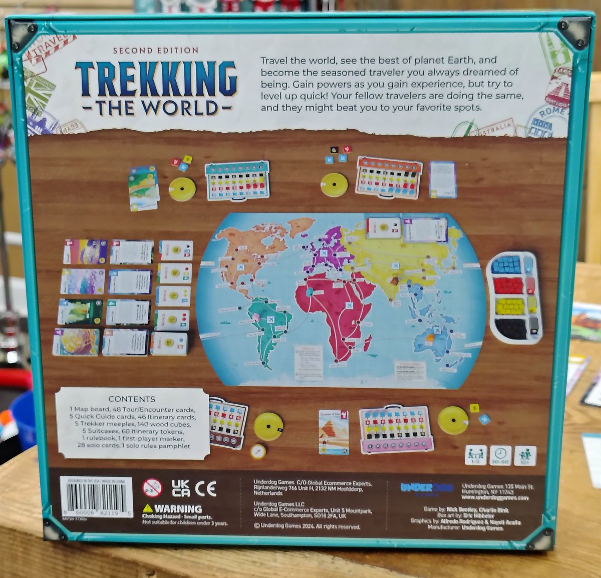 drewstees's tweet image. 🎲 Stop by Toys on the Square in Hummelstown for a demo of Trekking the World, running today until 5pm! 🎲  This fun family-weight strategy game features beautiful artwork and has me dreaming of travelling across the globe!🧳🥾🌎

@GamesUnderdog
@toysonthesquare
@DexEnvoy