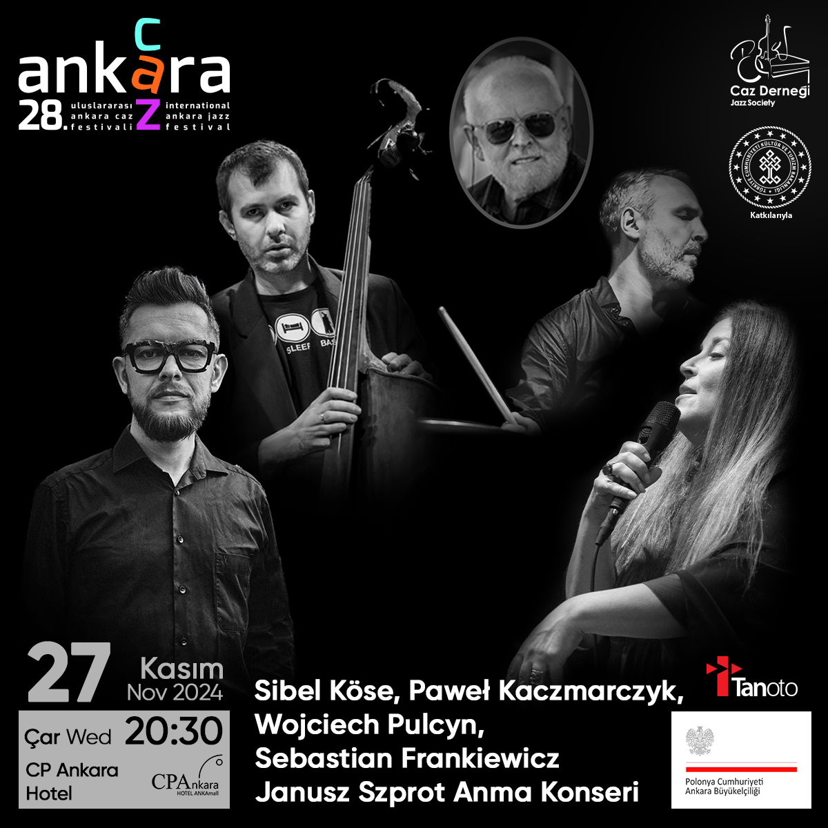 Caz Derneği | Jazz Society (@cazdernegi) on Twitter photo Janusz Szprot'un öğrencisiyseniz ve Ankara'da yaşıyorsanız, bize info@cazdernegi.org adresinden ulaşır mısınız? Janusz Szprot'un öğrencisiyseniz ve Ankara'da yaşıyorsanız, bize info@cazdernegi.org adresinden ulaşır mısınız?