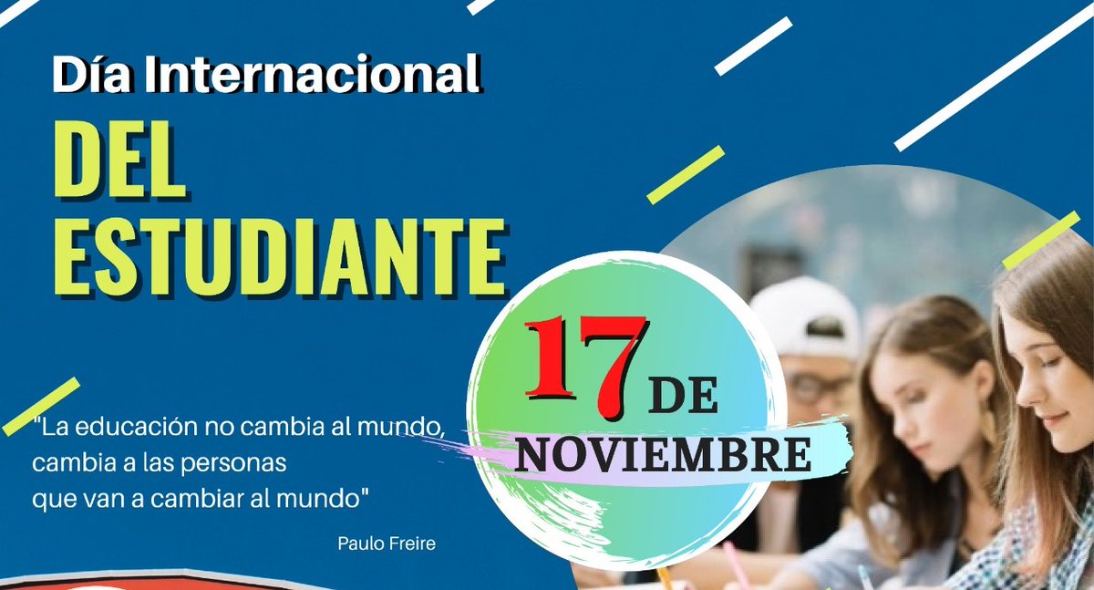 UJCCamagueyana's tweet photo. En #Cuba no es un día cualquiera esta celebración histórica #mundial, sino que adquiere mayor significación por el rol crucial que desempeñó la lucha estudiantil en la historia de la nación.
Reciban en este #DíaDelEstudiante un abrazo inmenso los estudiantes de #CamagüeyJoven. https://t.co/8rz9Ei0rvi