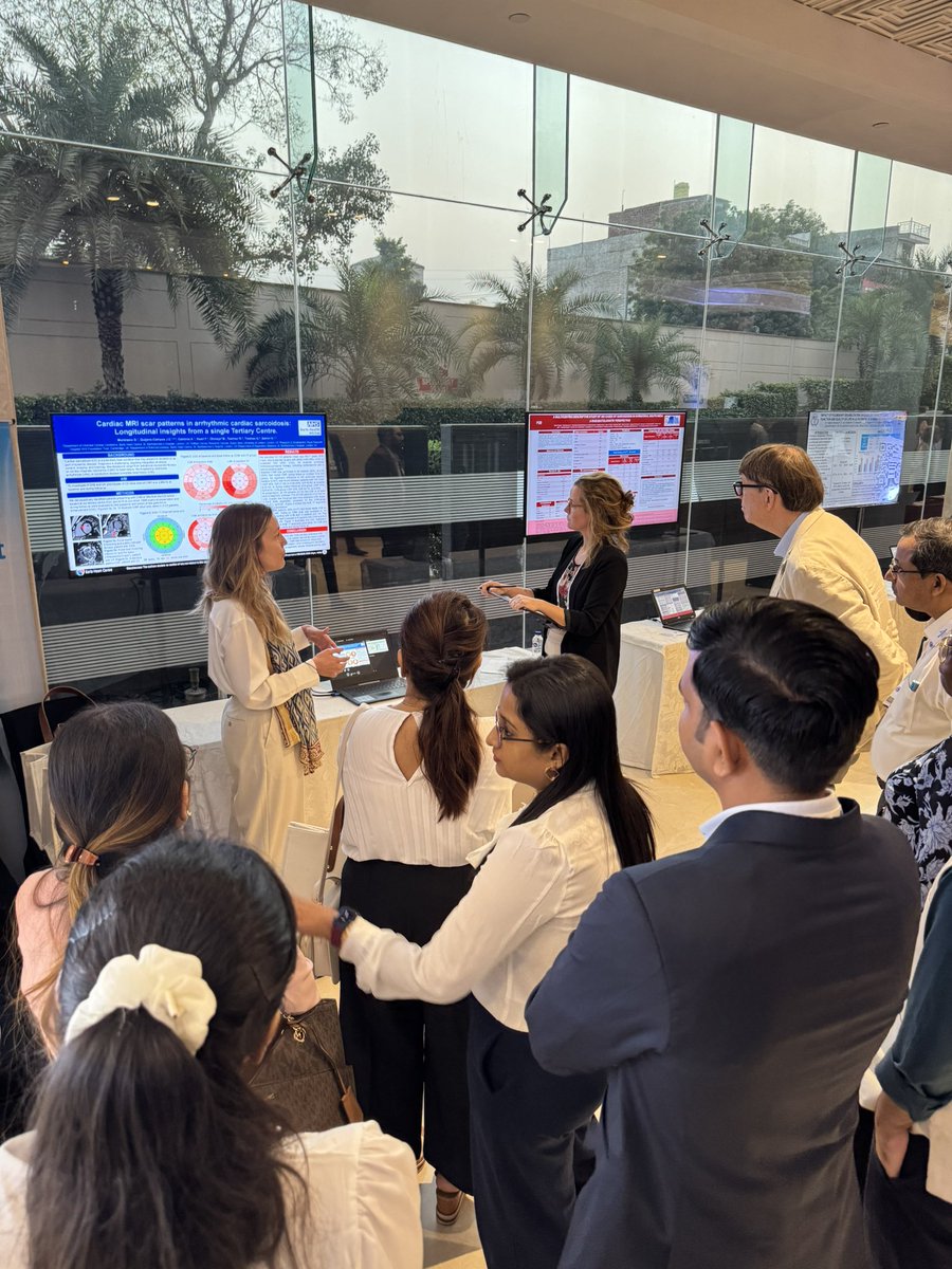 JCQuijanoCampos's tweet photo. @g_montrasio superbly presenting two posters at #WASOG congress (Agra, India🇮🇳), raising awareness for the role of #CMR and #cardiac device strategy in 🫀 #sarcoidosis

@NHSBartsHealth 

@SekhriNeha @JCQuijanoCampos @cant4nna @fionakearl https://t.co/Uggli7SeaH