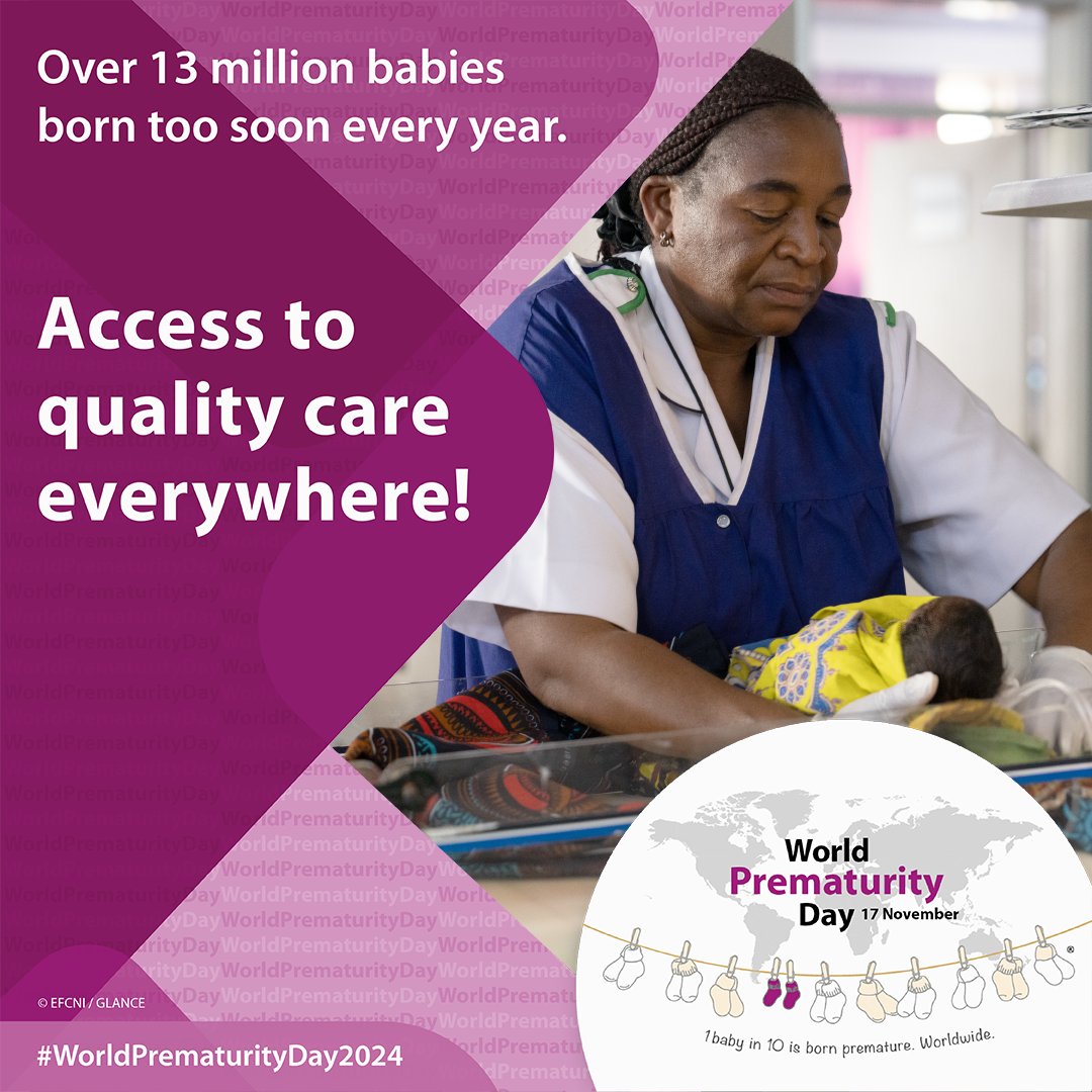 Today, we’re highlighting the importance of access to quality care everywhere. Preemies need special care, and every family deserves to have access to the healthcare their baby needs, no matter where they are. 💜

Let’s support preemies and their families worldwide!
#WPD2024