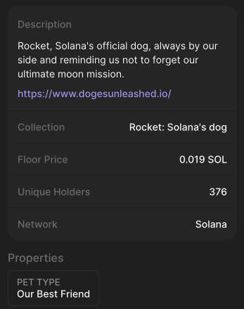 Did you know Rocket was an AI creation airdropped to all doges unleashed holders when $sol was around $13 (Dec 7, 2022)? We would love some support for this lore, as we aimed to provide some hope for the future 
<a href="/toly/"></a> <a href="/rajgokal/">raj 🖤</a> <a href="/TheOnlyNom/">Nom</a> <a href="/SolanaSensei/">Solana Sensei</a> <a href="/blknoiz06/">Ansem</a>