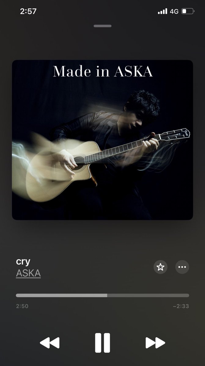 satsix_hashikko's tweet photo. #NowPlaying
#Cry
#MadeinASKA
#ASKA
#黒田有紀 https://t.co/1sRWN5TnxJ