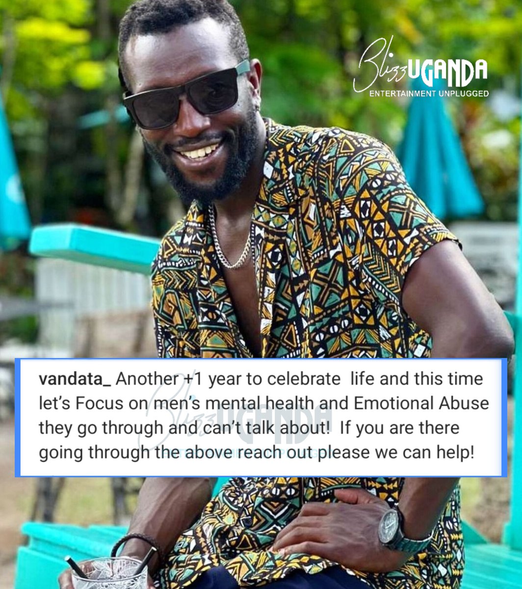 BlizzUganda's tweet image. Singer @VanData2 is passing on a strong message about mental health as he celebrates his birthday.