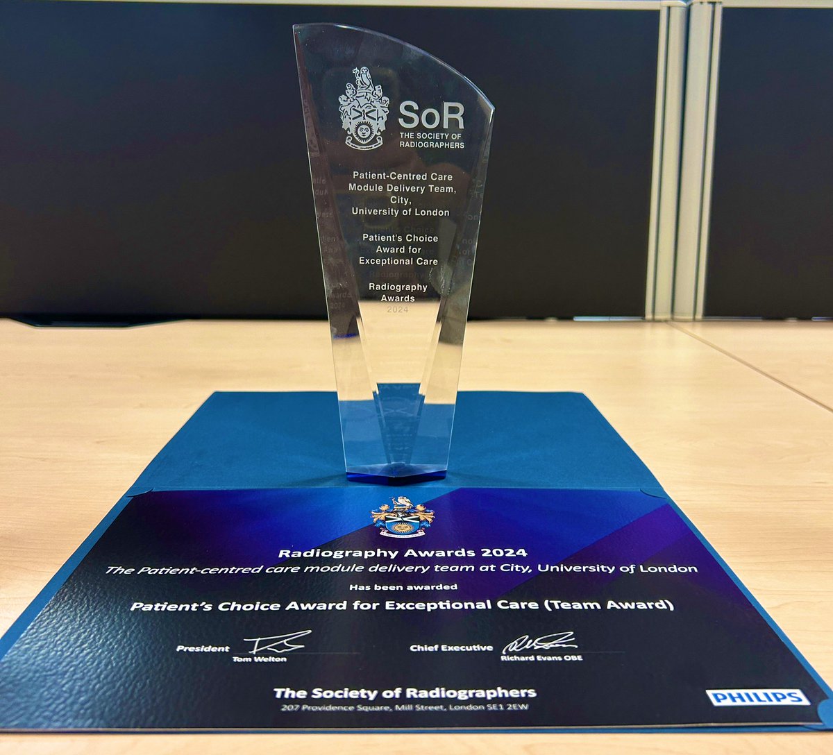 Chris O'Sullivan 💙 (@mrcosullivan) on Twitter photo Proud to lead the Department of Radiography <a href="/CityUniHealth/">School of Health & Medical (Clerkenwell)</a> & our Person Centred Care module team, which has been recognised with the coveted Patient’s Choice Award at the <a href="/SCoRMembers/">SCoR Members</a> Awards 2024@CMalamateniou <a href="/CityUniDR/">Diagnostic Radiography: City, St George's UoL</a> <a href="/CityUniRT/">Therapeutic Radiography and Oncology</a> <a href="/CityUniLondon/">Anna</a> <a href="/CityUniLondon/">Anna</a> <a href="/emily_s_skelton/">Emily Skelton</a> Proud to lead the Department of Radiography <a href="/CityUniHealth/">School of Health & Medical (Clerkenwell)</a> & our Person Centred Care module team, which has been recognised with the coveted Patient’s Choice Award at the <a href="/SCoRMembers/">SCoR Members</a> Awards 2024@CMalamateniou <a href="/CityUniDR/">Diagnostic Radiography: City, St George's UoL</a> <a href="/CityUniRT/">Therapeutic Radiography and Oncology</a> <a href="/CityUniLondon/">Anna</a> <a href="/CityUniLondon/">Anna</a> <a href="/emily_s_skelton/">Emily Skelton</a>