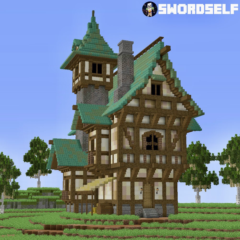 Medieval farmhouse 🏡
———
#Minecraftbuilds #Minecraft建築
