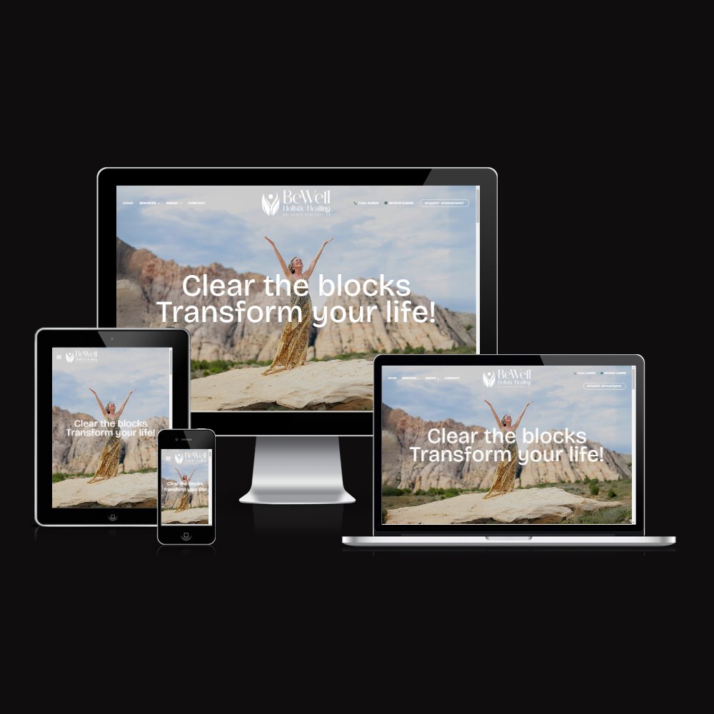 clickmonster's tweet image. Welcome to Utah!  Check out the new ClickMonster website for BeWell Holistic Healing! #wordpress #webdesign #seo bit.ly/4hQ6FZM