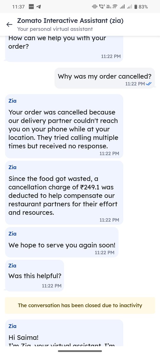 KTheindian's tweet photo. @zomatocare @zomato u should close this fraud that u do with us
In just 30 mins food got wasted bcoz agent called just once we couldn't pick the call up
 The full address was mentioned but he did not deliver 
Restaurant got amount
Zomato agent got food
And we people got fooled https://t.co/m5Py1fSQll