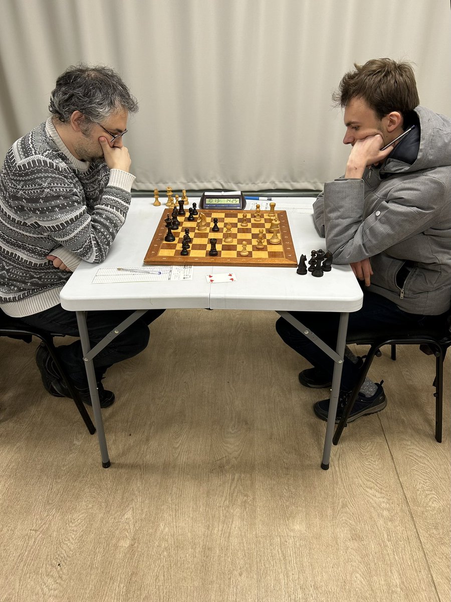 Nationale III - Ronde 2 - 17/11/2024 - L’ <a href="/echiquierdulac/">EchiquierduLac</a> recevait l’ASCE Paris Est - Score : 5 - 2
Bravo à tous ! <a href="/ffechecs/">Fédération Française des Échecs</a> <a href="/EnghienlesBains/">Enghien-les-Bains</a> <a href="/EuropeEchecs/">Europe Echecs</a> <a href="/Chess_Strategy/">Échecs & Stratégie</a> <a href="/IDFechecs/">Ligue Île-de-France Échecs ♟️</a> <a href="/valdoise/">Département du Val d'Oise</a>