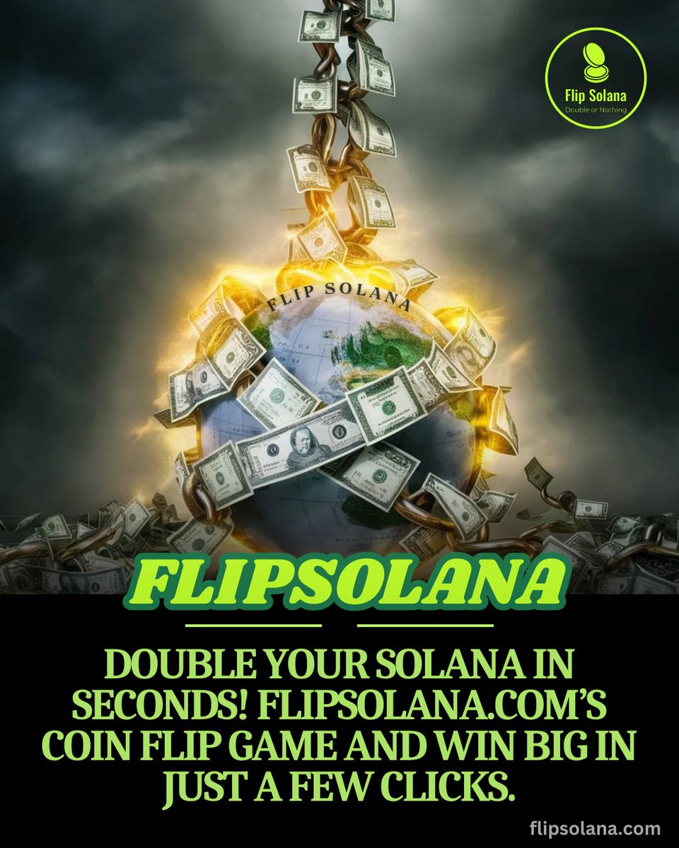 solana_flip's tweet photo. Why wait? Flip your Solana and aim for double in 6 seconds! Visit https://t.co/TxLnzWuHxs and test your luck! 

#SolanaFlip #WinBig #coinflip https://t.co/Vi5EKPYiRQ