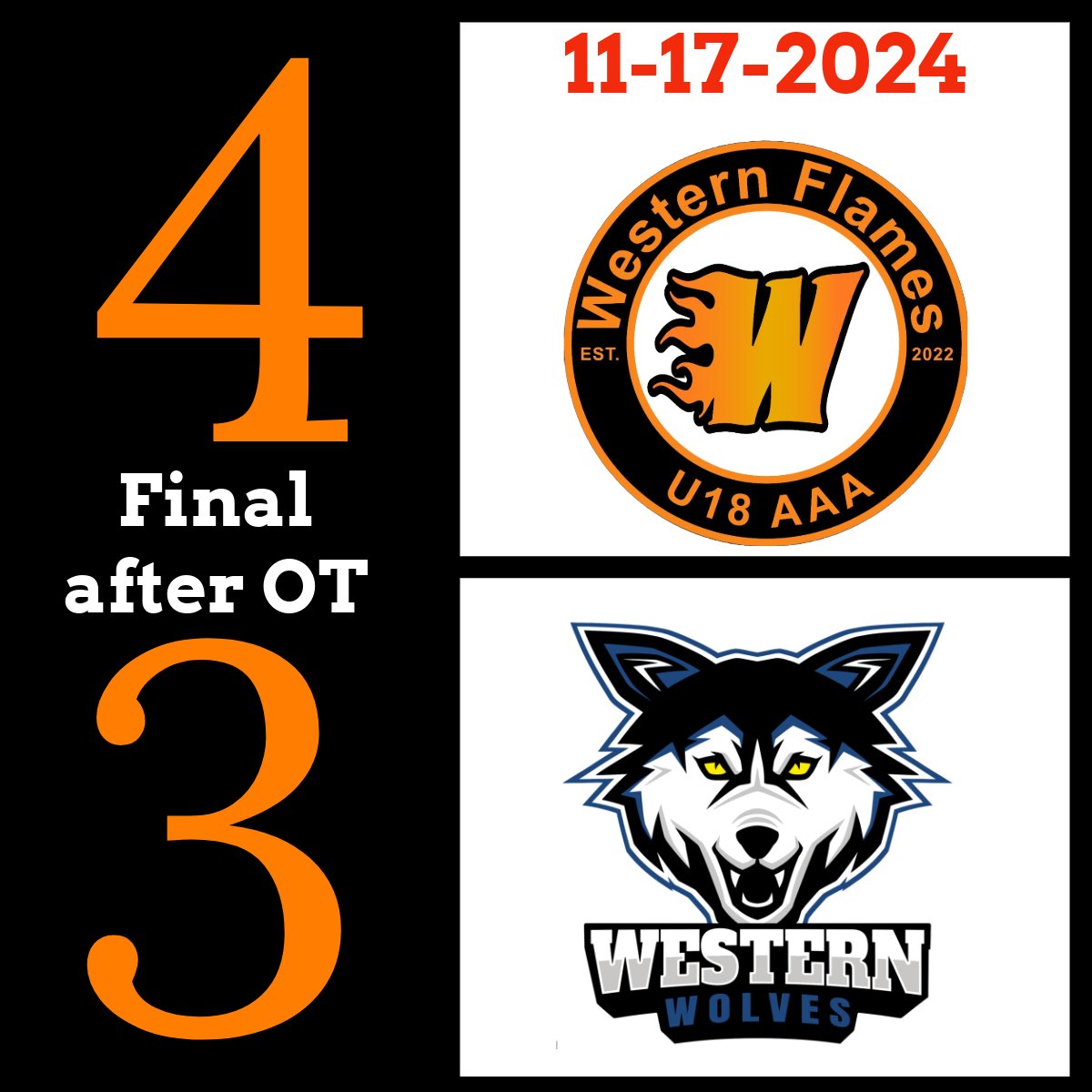 U18 AAA TNT Western Flames tweet media
