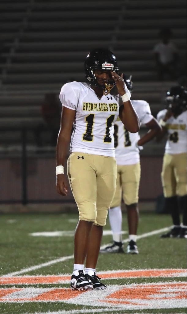 Everglades Prep (FL) 28’ LB/DE <a href="/kymani_pierre/">Ky-mani_</a> 

Pierre (6-2, 205) didn’t have the luxury of playing only linebacker the entire season. Pierre forfeited his main jersey No. 11 to be a team player and started the year with jersey numbers #65 and #50, which he played every snap