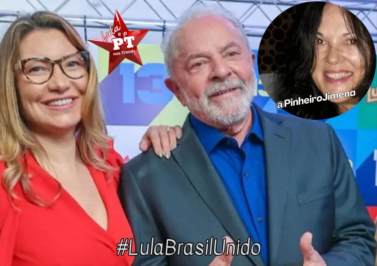 PinheiroJimena's tweet photo. Um AMOR forte e Unidos  ❤️❤️
#LulaBrasilUnido 
@LulaOficial 
@JanjaLula https://t.co/qIaipbj8Rj