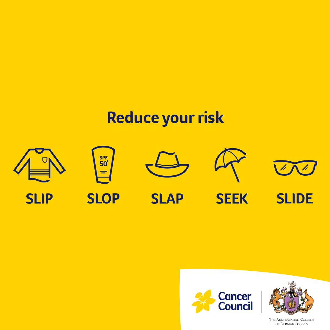 📢 A friendly reminder: With high UV levels, incidental sun exposure can really add up—especially when you’re on the go. Don’t get caught off guard by UV exposure, protect your skin by remembering to Slip, Slop, Slap, Seek and Slide! #NationalSkinCancerActionWeek