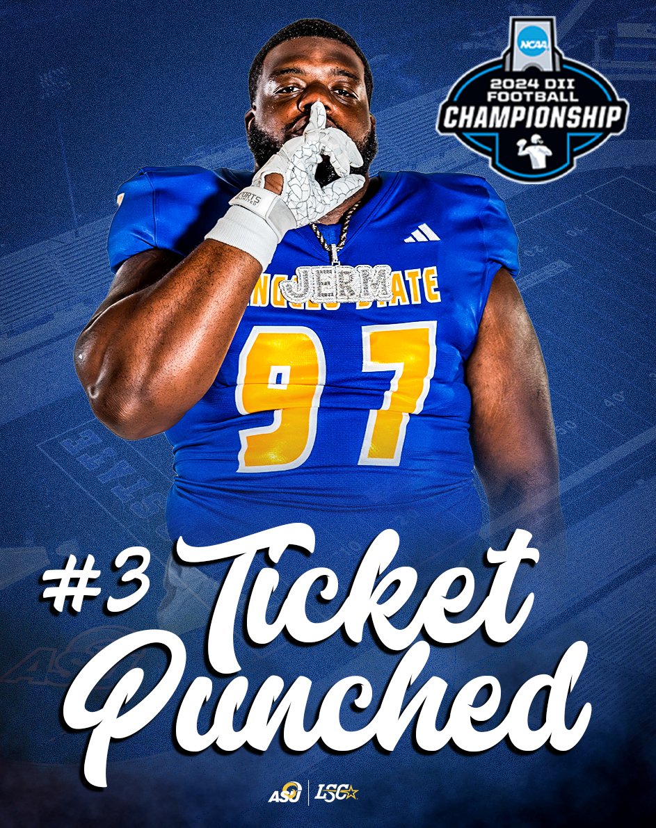 AngeloStateFB's tweet photo. See you in San Angelo for the playoffs!

#𝓟𝓾𝓵𝓵𝓣𝓱𝓮𝓡𝓸𝓹𝓮  |  #𝓦𝓲𝓷𝓣𝓱𝓮𝓓𝓪𝔂 https://t.co/HrQ0Kjni2w
