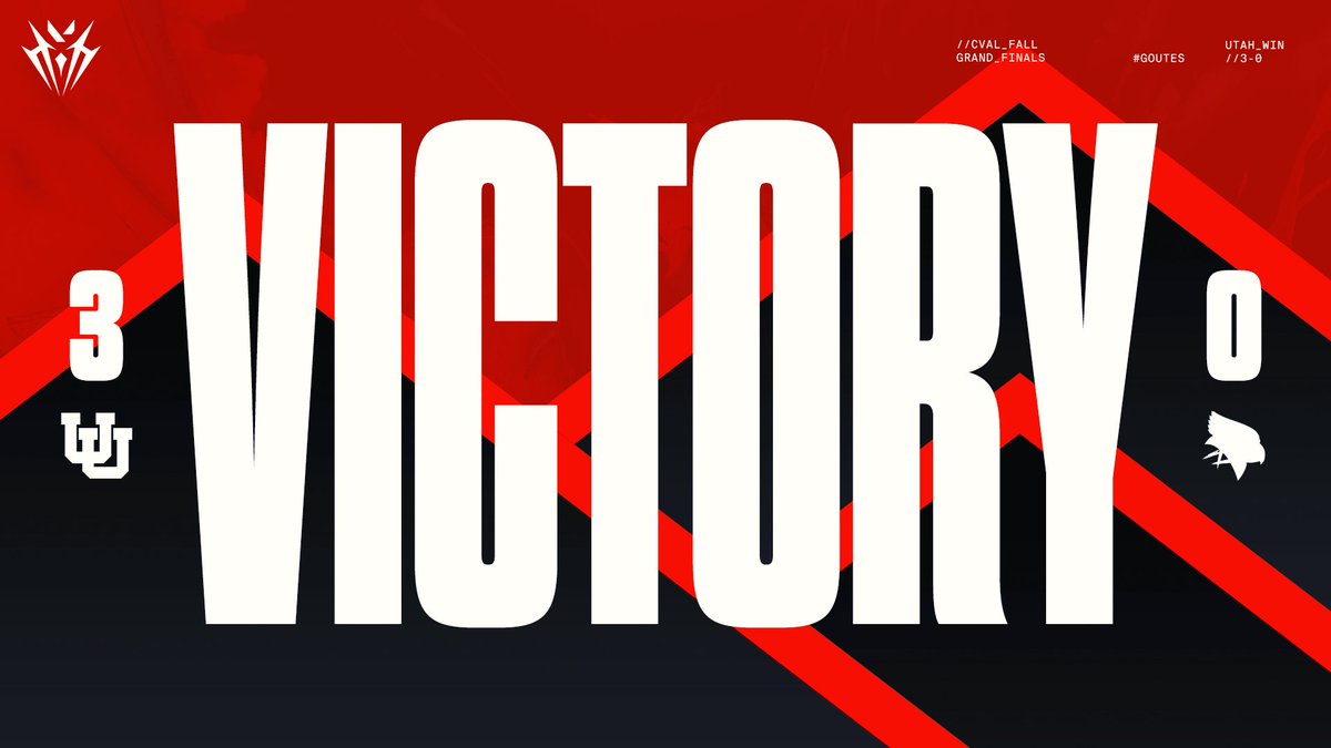 UUtah_Esports's tweet image. Utah Valorant wins game 3 vs Illinois State and are your CVAL Fall Warmup Champions!