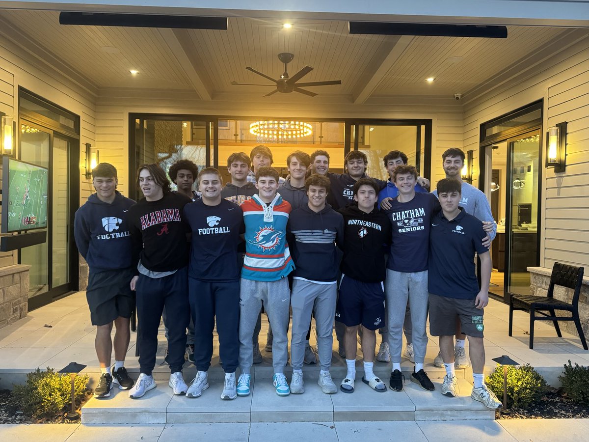 Pat DiMartino (@patfromeh) on Twitter photo Great day for <a href="/chathamfootball/">Chatham Cougars Football</a> ! No other crew I’d rather watch Sunday football with than these Seniors! My guys… #CultureNeverGraduates #BYOJ™️ Great day for <a href="/chathamfootball/">Chatham Cougars Football</a> ! No other crew I’d rather watch Sunday football with than these Seniors! My guys… #CultureNeverGraduates #BYOJ™️