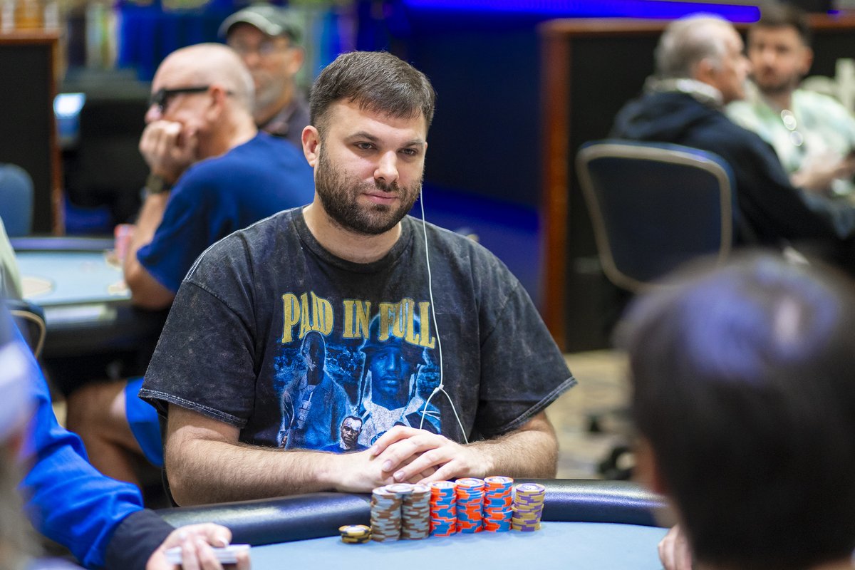 WPTlive's tweet photo. The tension is sky-high as we close in on the bubble at the @WPT @bestbet_jax Scramble Championship! 🫧💥💰

50 players are still in the hunt, with $9,100 guaranteed for the final 46. WPT Legend, @EricAfriat, currently leads with 1.1M, but the field is stacked and relentless!

David DiBernardi, Joe Jordan, Fred Paradis, and many others are battling to keep their championship dreams alive.

Who will rise, who will fall? Stay tuned to find out!

Follow ALL the action LIVE: https://t.co/RHCQ80wfer
