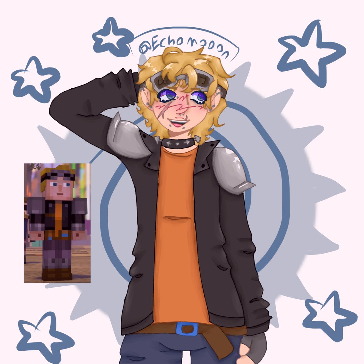 echomooon's tweet photo. First time drawing him!! I LOVE IT #mcsm #minecraftstorymode #mcsmfanart https://t.co/mRglldI9up