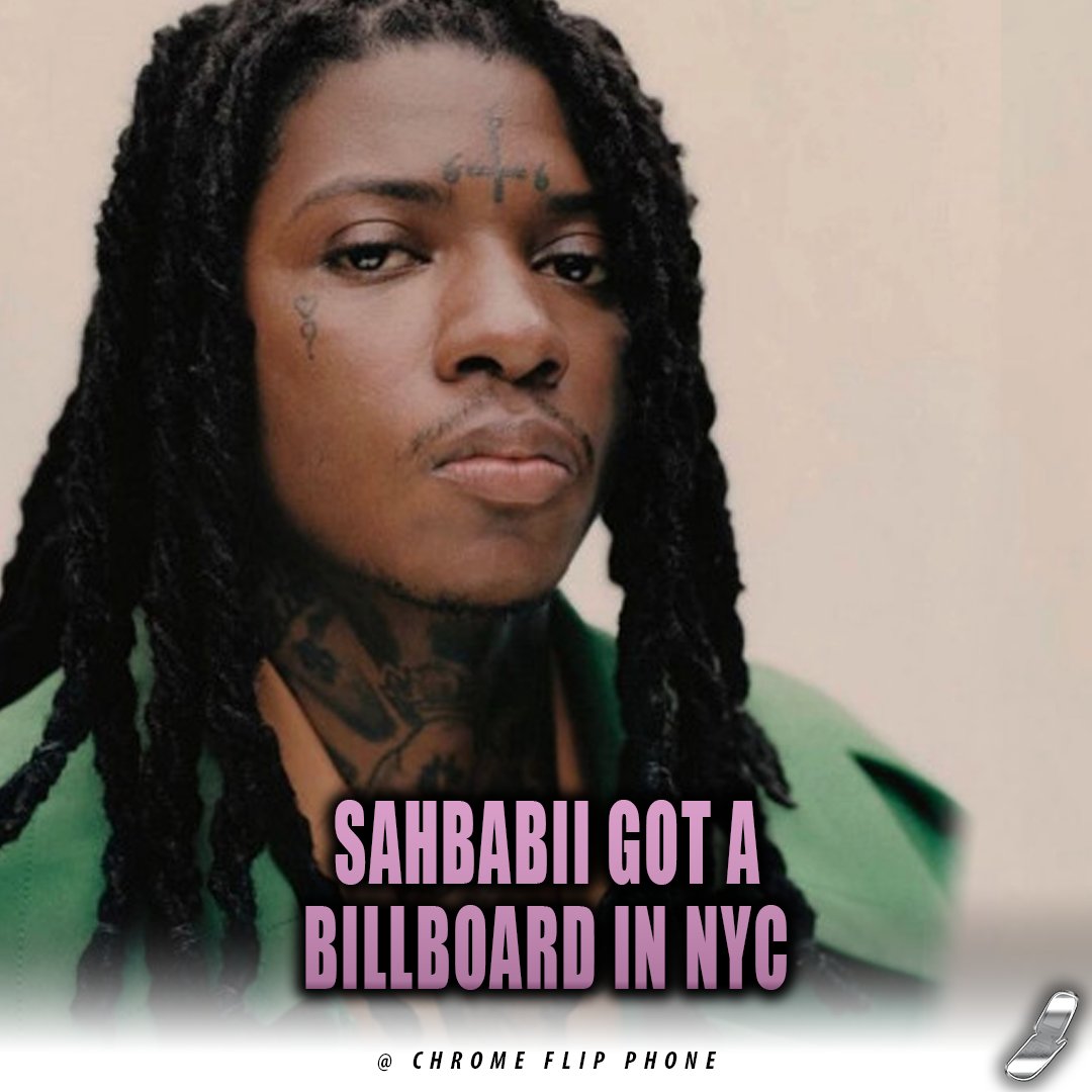 ChromeFlipPhone's tweet photo. Sahbabii new album "Saaheem" seen on billboard in NYC 👀 #hiphopculture #carti 👇 https://t.co/0dQvOaMaNL