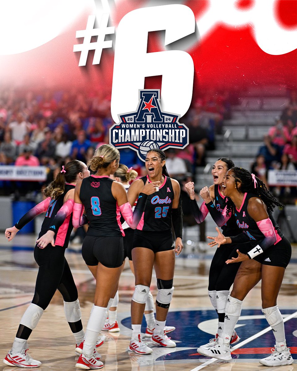 Florida Atlantic Volleyball (@fauvolleyball) on Twitter photo ๐๐จ๐ฌ๐ญ๐ฌ๐๐๐ฌ๐จ๐ง ๐๐จ๐ฎ๐ง๐
The Owls are heading to the American Athletic Conference Tournament next weekend as the No. 6-seed and will take on No. 3-seed East Carolina!
๐ No. 3 East Carolina
๐
Friday, Nov. 22 | 11 a.m. ET
๐ Wichita, Kan.
๐บ ESPN+
#WinningInParadise ๐๐จ๐ฌ๐ญ๐ฌ๐๐๐ฌ๐จ๐ง ๐๐จ๐ฎ๐ง๐
The Owls are heading to the American Athletic Conference Tournament next weekend as the No. 6-seed and will take on No. 3-seed East Carolina!
๐ No. 3 East Carolina
๐
Friday, Nov. 22 | 11 a.m. ET
๐ Wichita, Kan.
๐บ ESPN+
#WinningInParadise