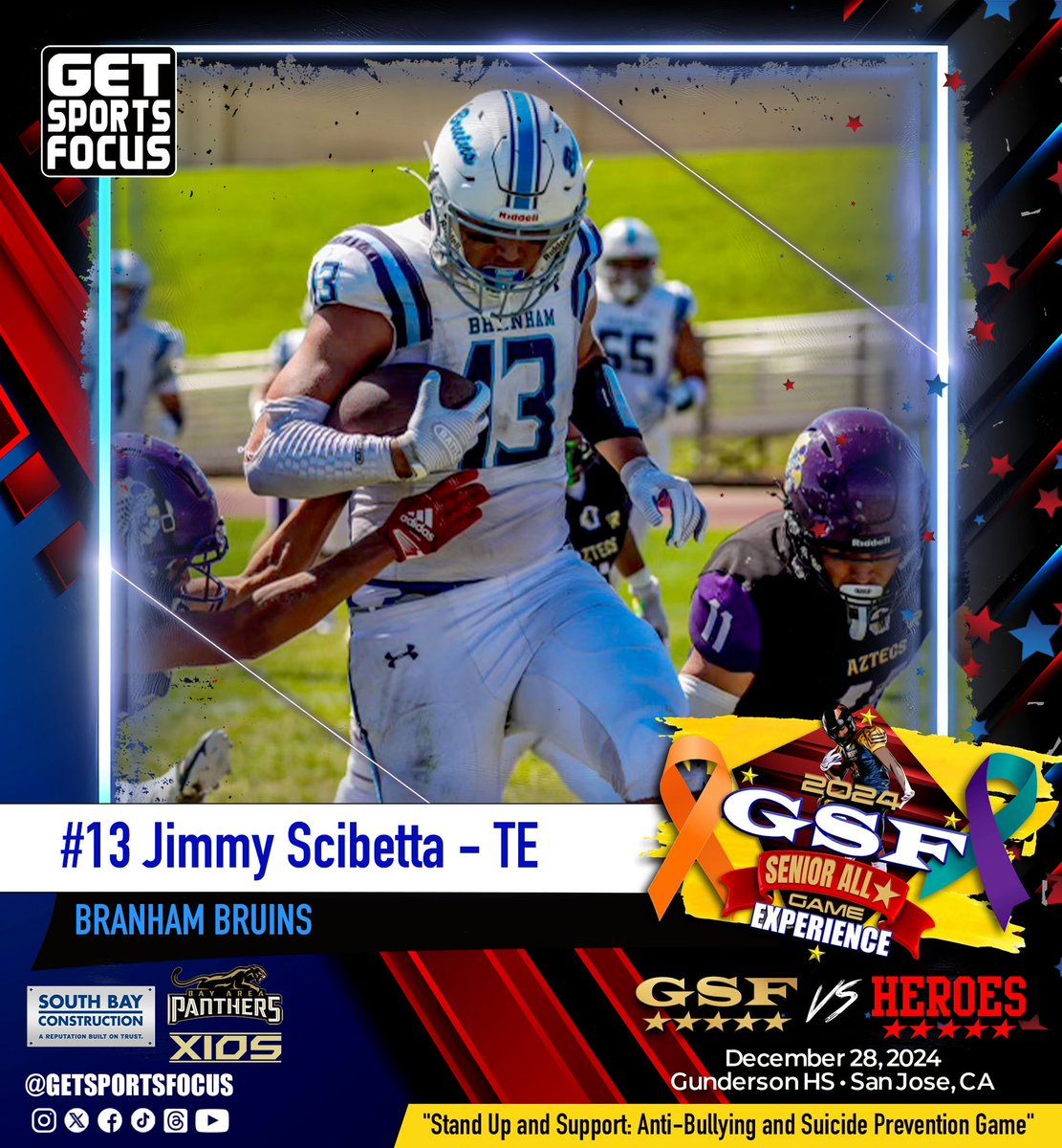 💫 GSF Senior All🌟 2024

<a href="/Branhamfootball/">Branham Football</a> <a href="/JimmyScibetta55/">Jimmy Scibetta</a> 

📝 Nomination still open, LINK in bio.

✅ Follow @getsportsfocus