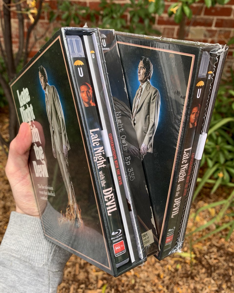 #GIVEAWAY Night Owls, this is your chance to win the 1/3500 Collector's Edition or 1/2000 Night Owls Fan Club Edition with VHS of LATE NIGHT WITH THE DEVIL 🦉

To enter:
1. Follow us
2. Like the post
3. Retweet the post

Winners will be drawn next week. Good luck!