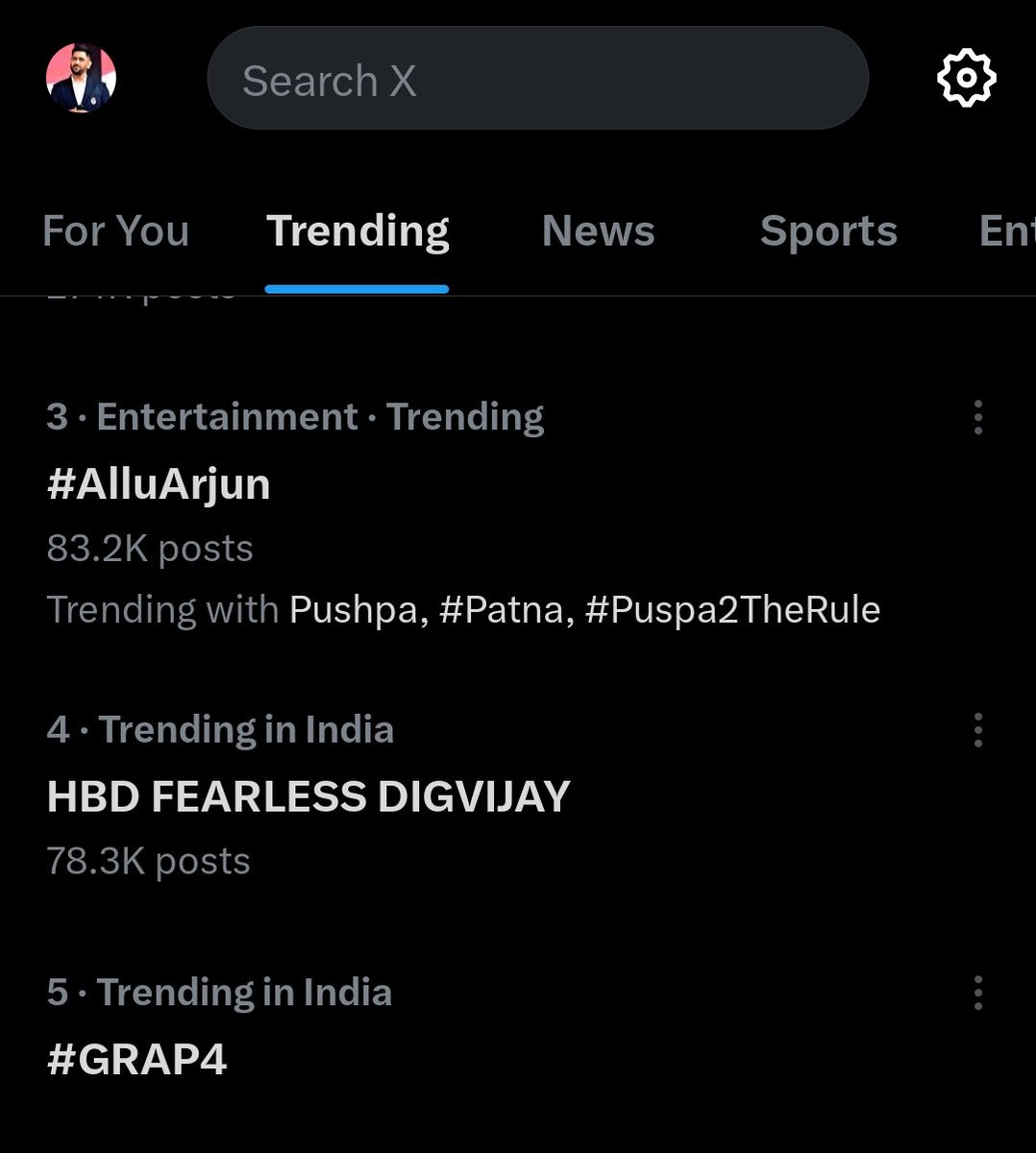 pratikxlucifer's tweet photo. Birthday boy Digvijay is trending in the list, even though he entered as a wildcard his fan base is getting increased every passing day 🔥🔥

HBD FEARLESS DIGVIJAY 
#DigvijayRathee https://t.co/ZBMETBNldF