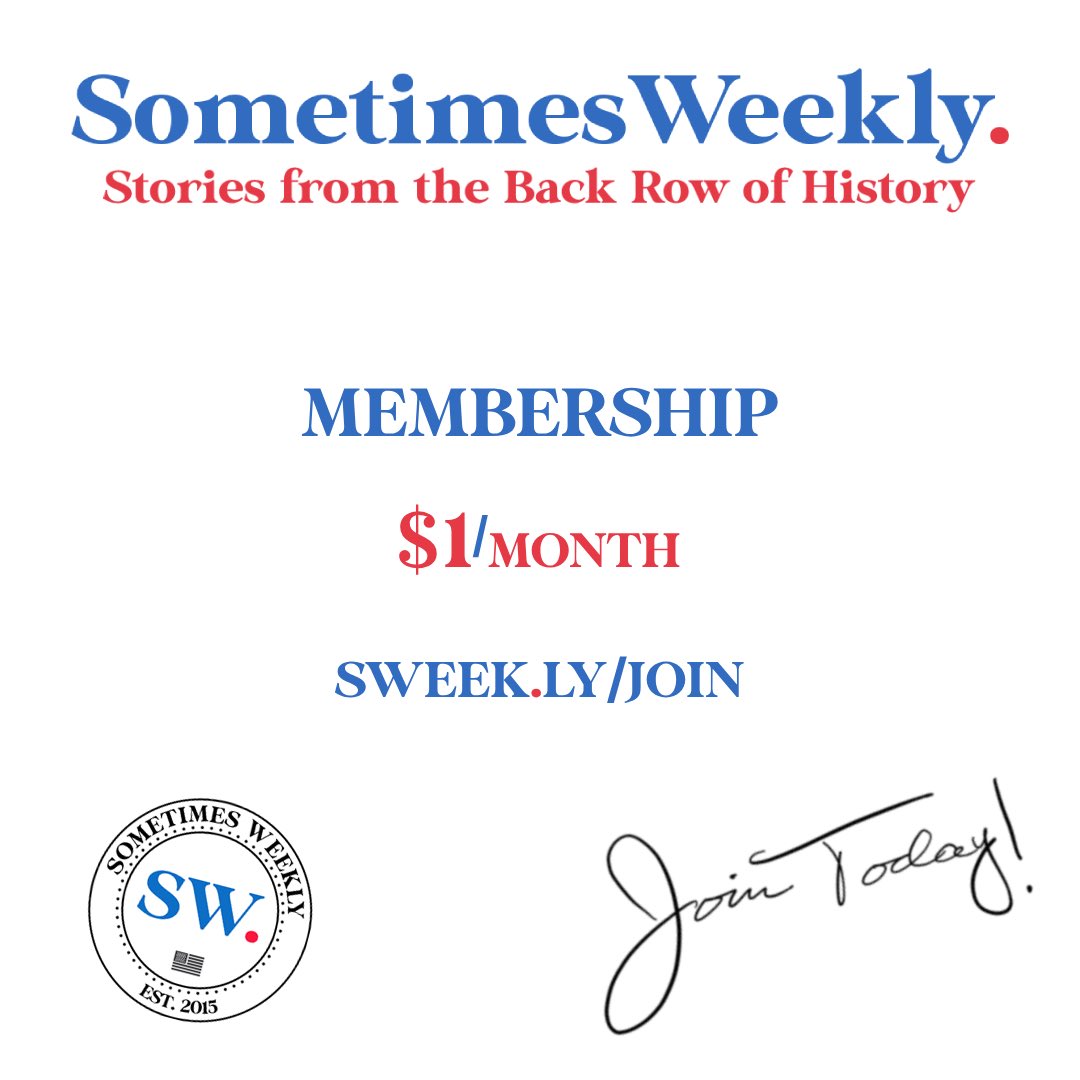 SometimesWeekly's tweet image. Consider becoming a Member — benefits include a membership card &amp;amp; exclusive content, including Sometimes Weekly Quarterly, a print-only publication launching in January 2025.

Join at sweek.ly/join