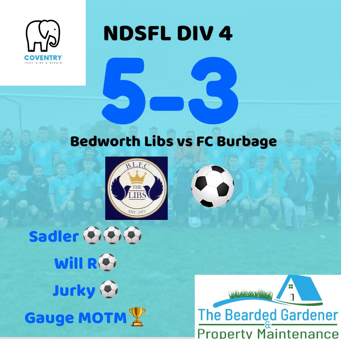 Back to league action and a debut hat trick from Sadler is the talk of the game 4th in the league 3 points off top all still to play for this season 🩵

#UTL